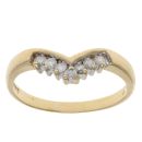 18ct Yellow Gold 0.25ct Brilliant Cut Diamond Wishbone Ring