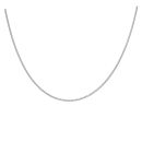 Silver Diamond Cut Curb Chain 18" by Icesia