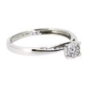 9ct White Gold Diamond Cluster Ring