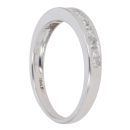 18ct White Gold 0.50ct Princess Cut Diamond Half Eternity Ring