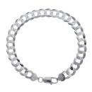 Silver Curb Bracelet 8"