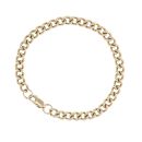 9ct Yellow Gold Curb Bracelet 7"