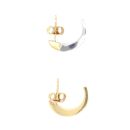 18ct Yellow And White Gold 0.10ct Diamond Earrings