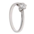 18ct White Gold 0.25ct Brilliant Cut Diamond Solitaire Ring
