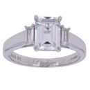 9ct White Gold Cubic Zirconia Ring