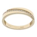 9ct Yellow Gold Cubic Zirconia Half Eternity Ring