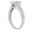 18ct White Gold 0.35ct Princess Cut Diamond Cluster Ring