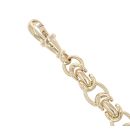 9ct Yellow Gold Fancy Bracelet 8.5"