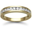 9ctYellow Gold 0.50ct Channel Set Half Eternity Ring