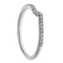 18ct White Gold 0.15ct Brilliant Cut Diamond Fancy Band