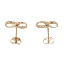 9ct Yellow Gold Infinity Stud Earrings