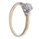 9ct Yellow Gold 0.20ct Brilliant Cut Diamond Solitaire Ring