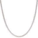 14ct White Gold 5.00ct Brilliant Cut Diamond Chain 32"