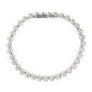 14ct White Gold 5.50ct Diamond Tennis Bracelet 7"