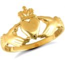 9ct Yellow Gold Claddagh Ring