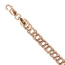 14ct Yellow Gold Double Curb Bracelet 7"