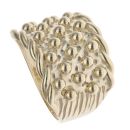 9ct Yellow Gold Five Row Keeper Ring