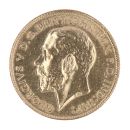 1914 George V Large Head UK Half Sovereign Coin