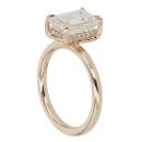 9ct Yellow Gold 3.23ct Emerald Cut Lab Grown Diamond Solitaire Ring