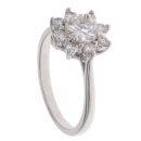 18ct White Gold 1.30ct Brilliant Cut Diamond Cluster Ring