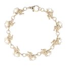 9ct Yellow Gold Racehorses Fancy Bracelet 7.5"