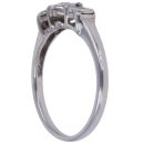 9ct White Gold 0.10ct Diamond Trilogy Ring