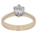 18ct Yellow Gold 0.80ct Brilliant Cut Diamond Solitaire Ring