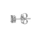9ct White Gold 0.18ct Diamond Solitaire Stud Earrings