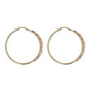 9ct Yellow and Rose Gold Clogau Tree Of Life Hoop Earrings