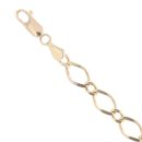 9ct Yellow Gold Fancy Bracelet 7.5"