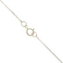 9ct Yellow and White Gold 0.05ct Diamond Ribbon Pendant and Chain 18"