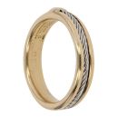 18ct Yellow and White Gold Fancy Twist Ring