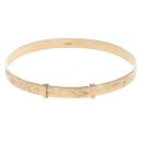 9ct Yellow Gold Patterned Expanding Bangle