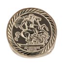 9ct Yellow Gold St George Coin Ring