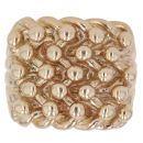 9ct Yellow Gold Five Row Keeper Ring