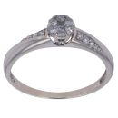 9ct White Gold 0.25ct Brilliant Cut Diamond Cluster Ring