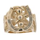 9ct Yellow Gold Heavyweight Horseshoe Ring