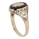 9ct Yellow Gold Onyx Centurion Signet Ring