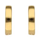 22ct Yellow Gold Plain Huggies Hoop Earrings