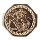 9ct Yellow Gold 2016 Elizabeth II Full Sovereign Coin Ring