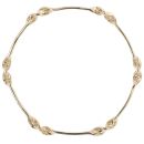 9ct Yellow Gold Plain Twist Bangle
