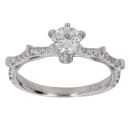 18ct White Gold 0.65ct Brilliant Cut Diamond Solitaire Ring
