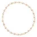 9ct Yellow Gold Patterned Twist Bangle