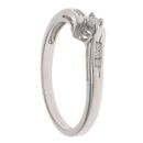 9ct White Gold 0.10ct Brilliant Cut Diamond Solitaire Ring