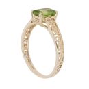 9ct Yellow Gold Peridot Single Stone Ring