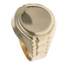 14ct Yellow Gold Watch Style Signet Ring