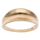 9ct Yellow Gold Concave Signet Ring
