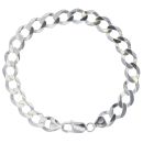 Silver Curb Bracelet 8"