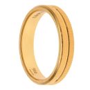 22ct Yellow Gold Patterned Wedding Band 4.2mm