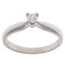 Platinum 0.15ct Brilliant Cut Diamond Solitaire Ring